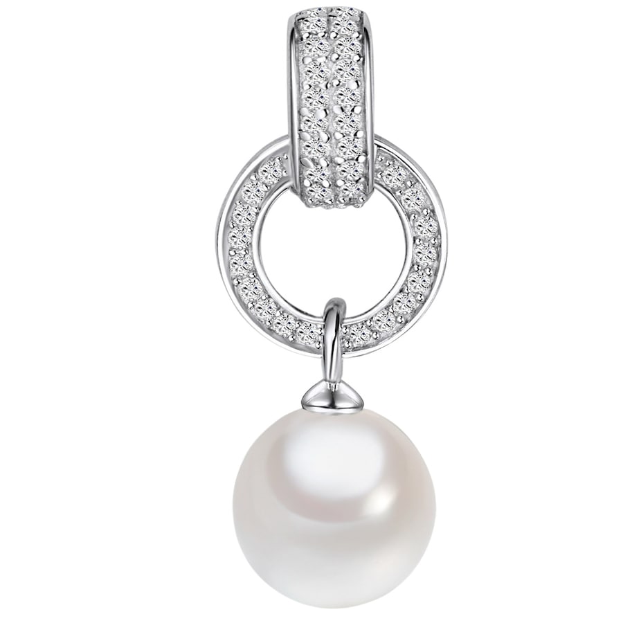Rafaela Donata Srebrny wisiorek srebro wysokiej próby Cyrkonia Perła naturalna srebrny Wisiorki 1 ct Damski