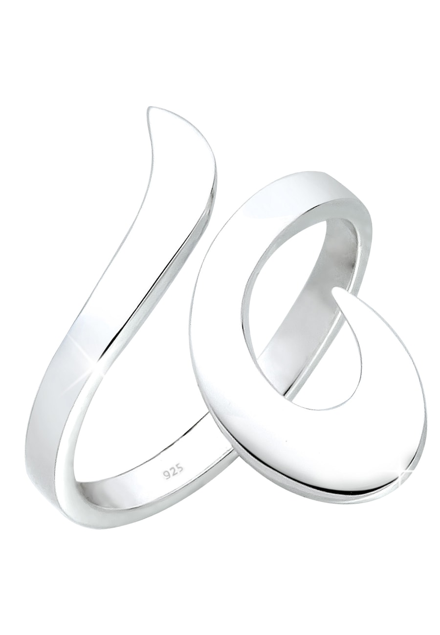 Elli Damski Wrap Ornament ze srebra próby 925 Sterling Silver Pierścionki 1 ct