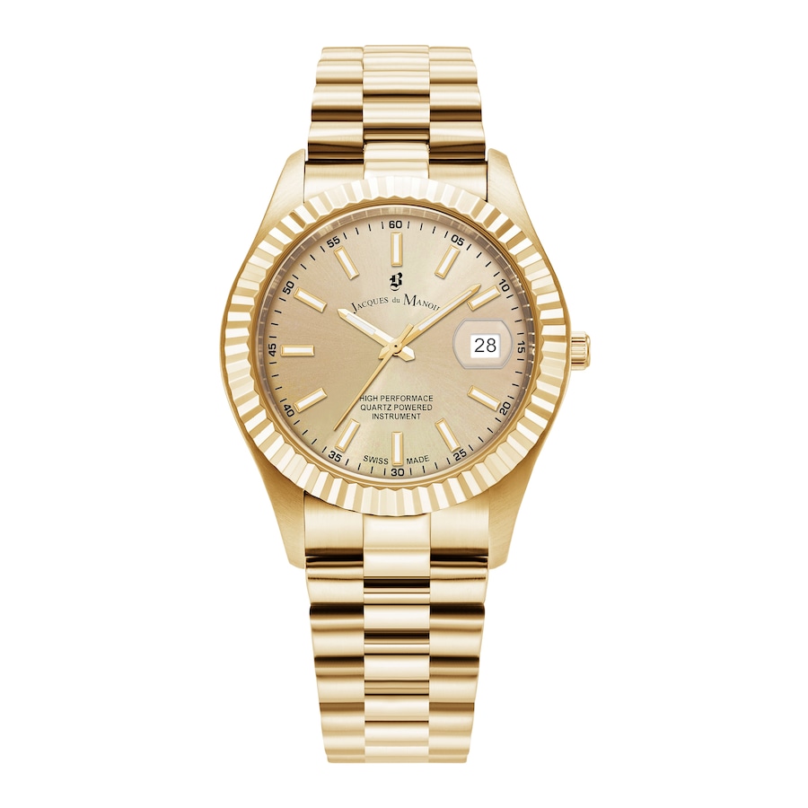 Jacques du Manoir Mężczyźnizegarek Inspiration Gold Zegarki męskie 1 ct Męskie