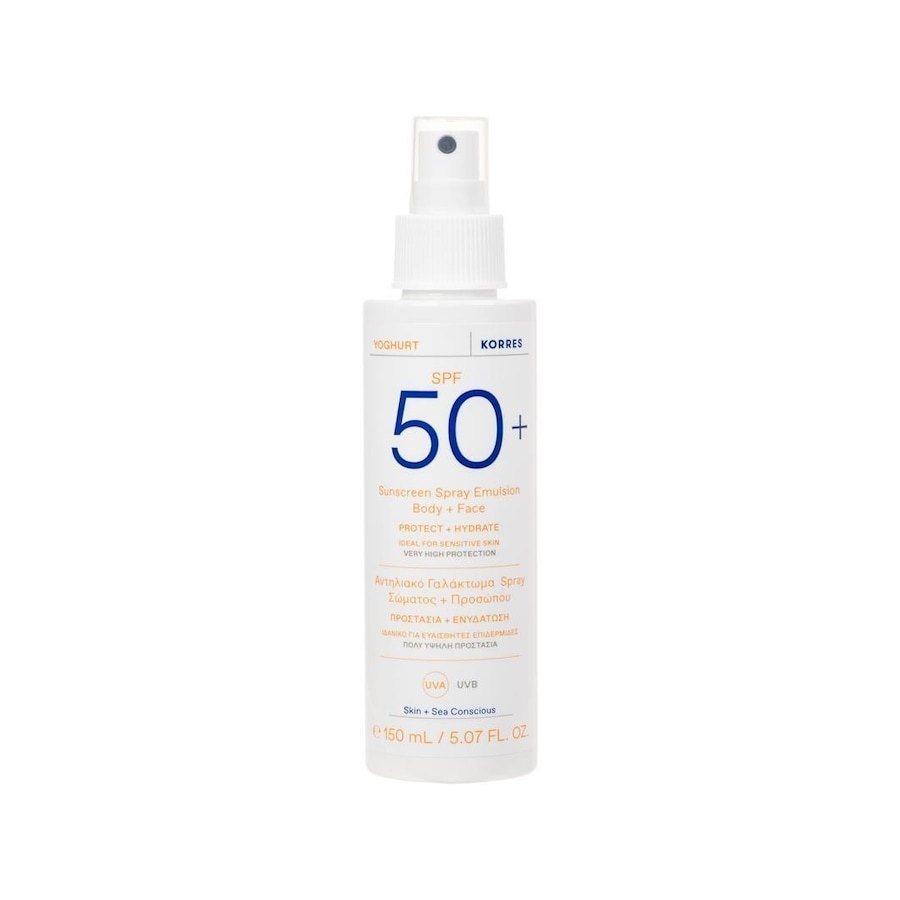 KORRES YOGHURT SPRAY DO CIAŁA I TWARZY SPF50+ Ochrona przeciwsłoneczna 150 ml