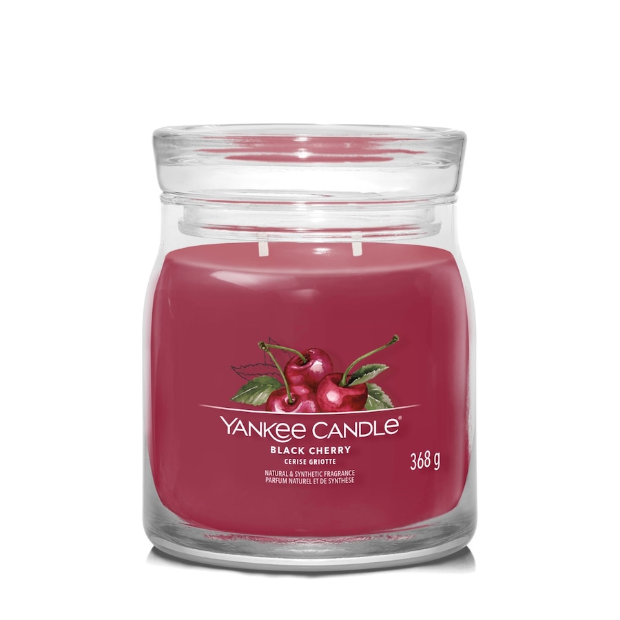 YANKEE CANDLE Tumbler z 1 knotem BLACK CHERRY Świeczki 368 g
