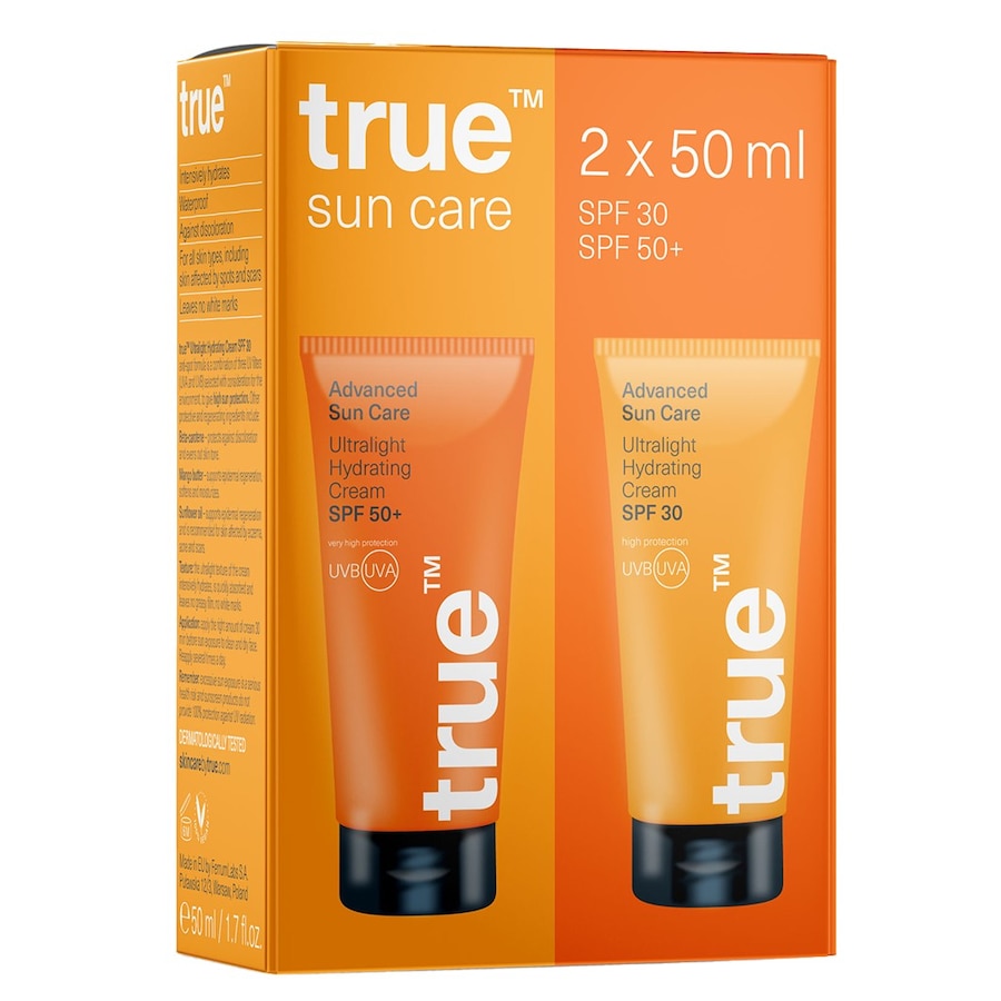 TRUE MEN SKIN CARE Promo set Cream SPF30 + SPF 50+ Ochrona przeciwsłoneczna 1 ct
