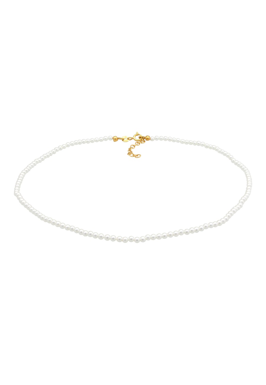 Elli Damski Choker Trend z perłami muszlową w srebrze próby 925 Sterling Silver Naszyjniki 1 ct
