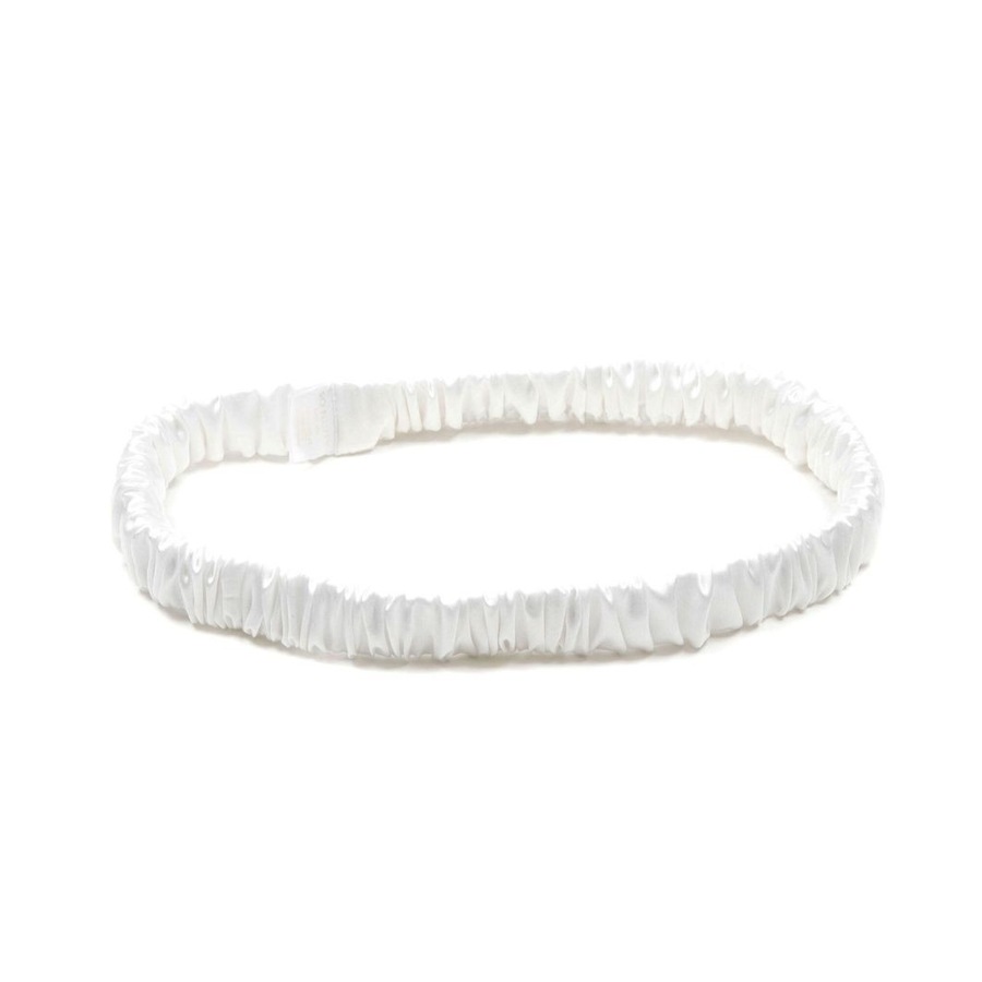 So fluffy Jedwabna opaska- ecru Opaski do włosów 1 ct