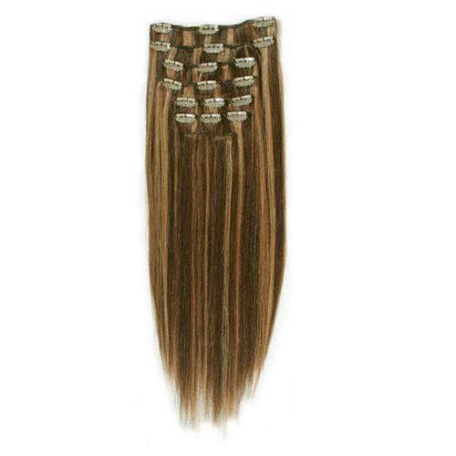 Fashiongirl Fashiongirl Przedłużenie włosów Clip-in #60 Platynowy blond - 65 cm Przedłużanie włosów 1 ct Brązowy