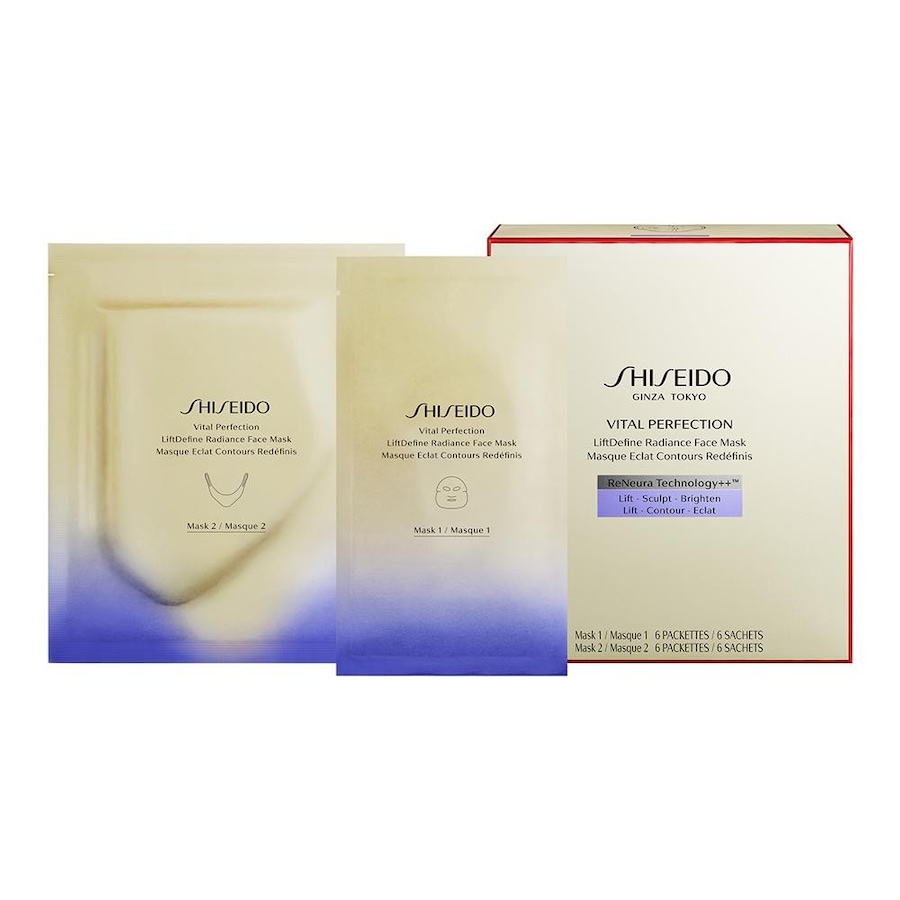 Shiseido Vital Perfection Liftdefine Radiance Face Mask Maseczki przeciwzmarszczkowe 1 ct