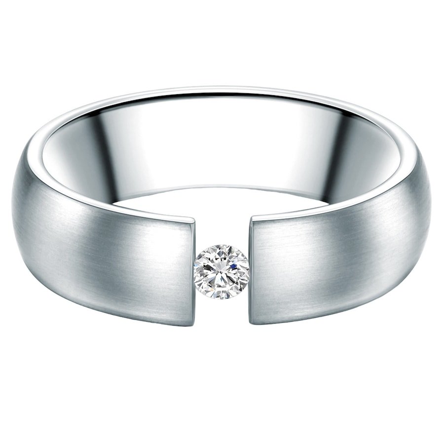 Trilani Pierścionek z Stal nierdzewna w Srebrny Pierścionki 1 ct Damski