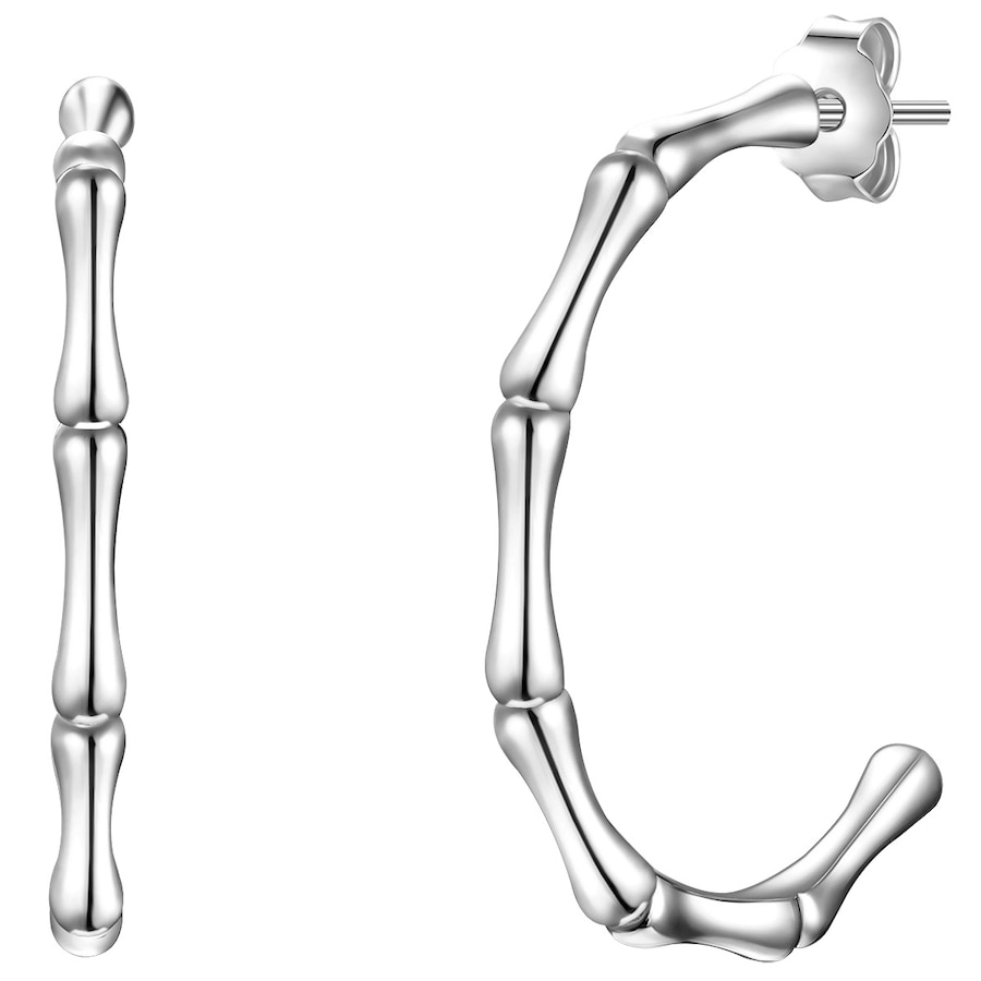 Glanzstücke München Srebrne kolczyki kreole srebro wysokiej próby srebrny Kolczyki koła 1 ct Damski