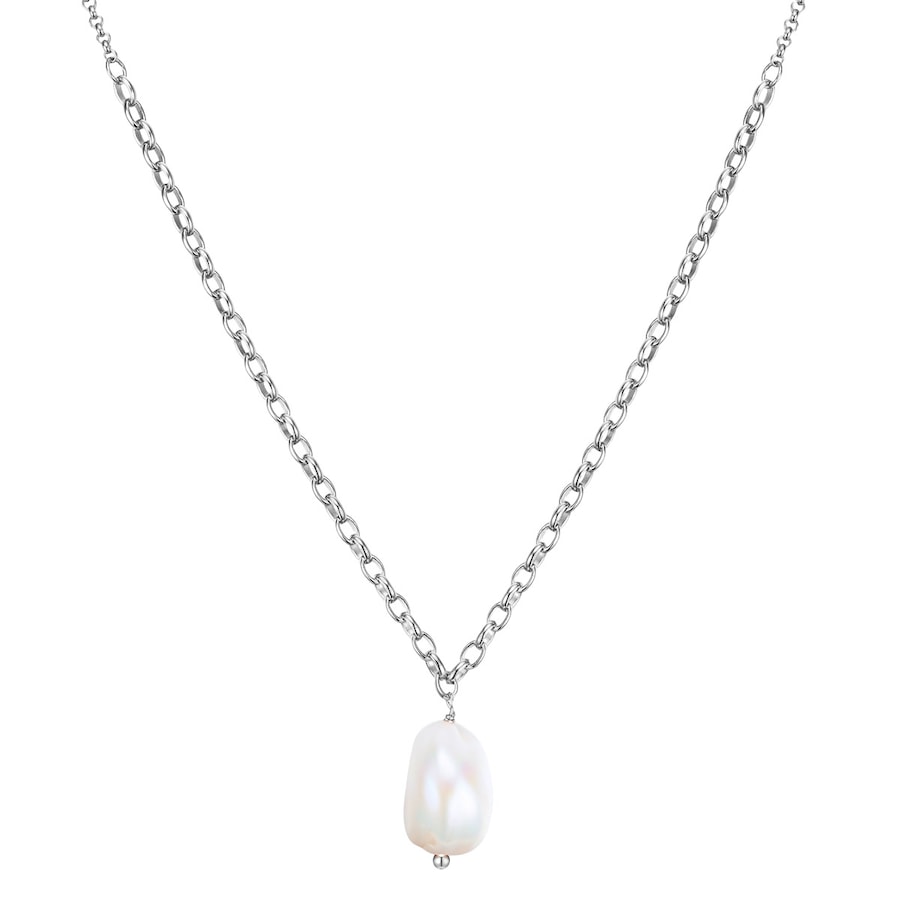 Glanzstücke München Naszyjnik srebrny srebro wysokiej próby Perła hodowlana słodkowodna srebrny Naszyjniki 1 ct Damski