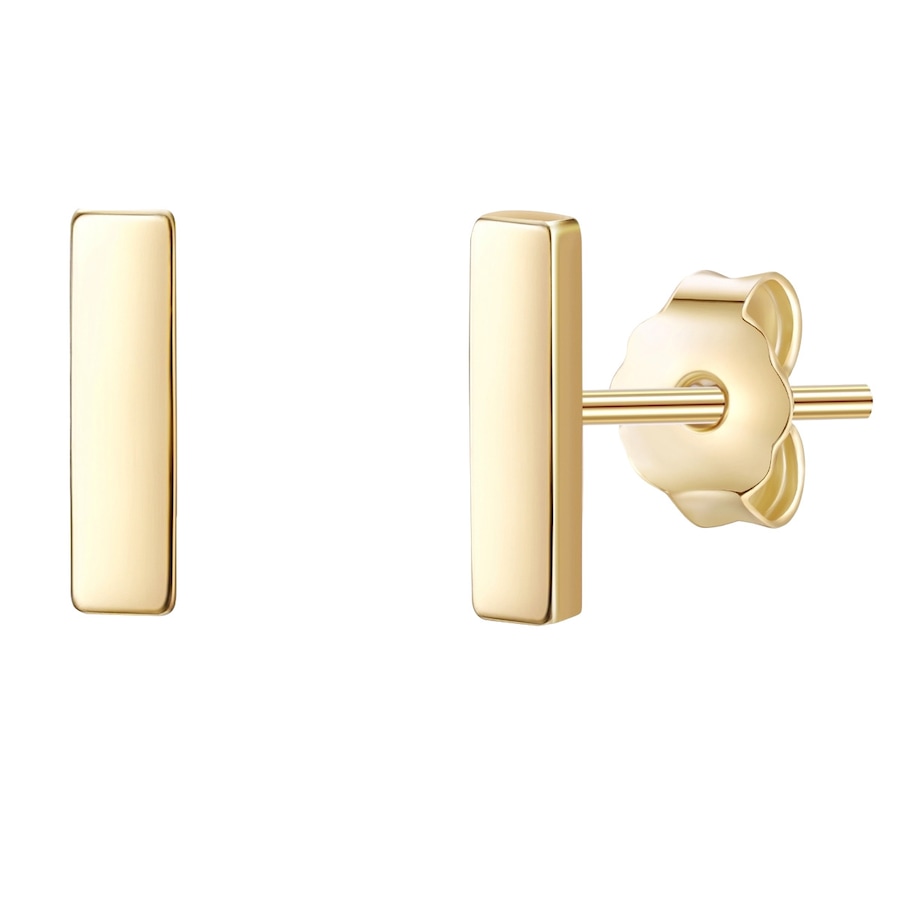 Glanzstücke München Srebrne kolczyki sztyfty srebro wysokiej próby żółte złoto Kolczyki 1 ct Damski