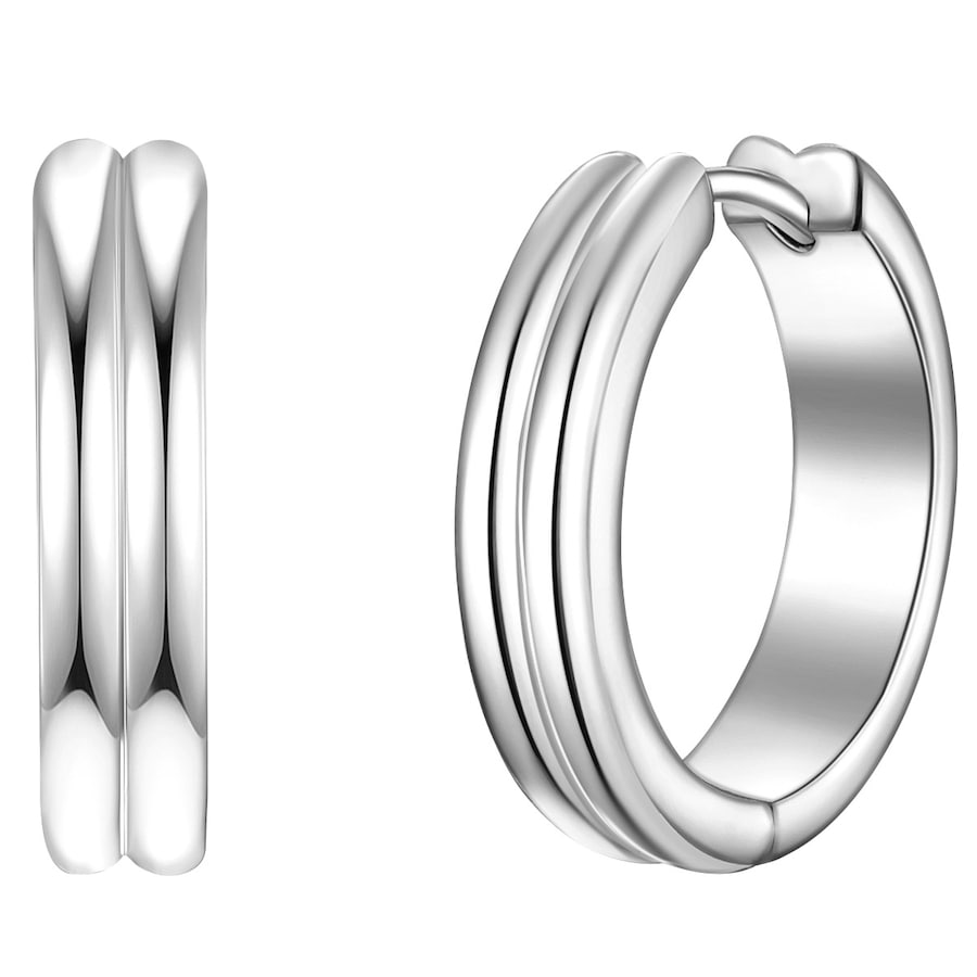 Glanzstücke München Kolczyki z Srebro wysokiej próby w Srebrny Kolczyki koła 1 ct Damski