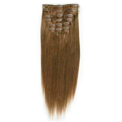 Fashiongirl Fashiongirl Przedłużenie włosów Clip-in #60 Platynowy blond - 65 cm Przedłużanie włosów 1 ct Brązowy