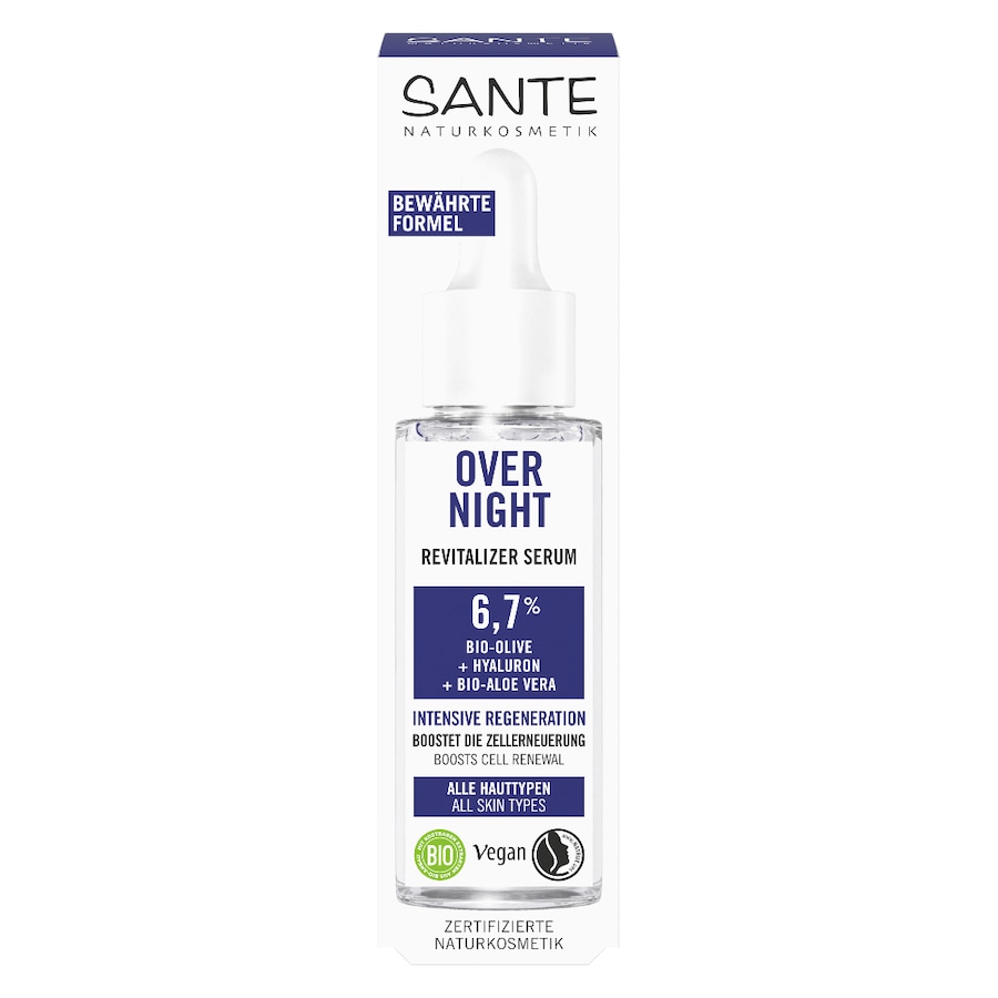 Sante Overnight Revitalizer Serum Serum z kwasem hialuronowym 30 ml Damski