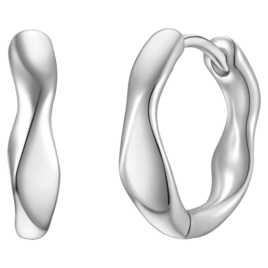 Glanzstücke München Kolczyki z Srebro wysokiej próby w Srebrny Kolczyki koła 1 ct Damski