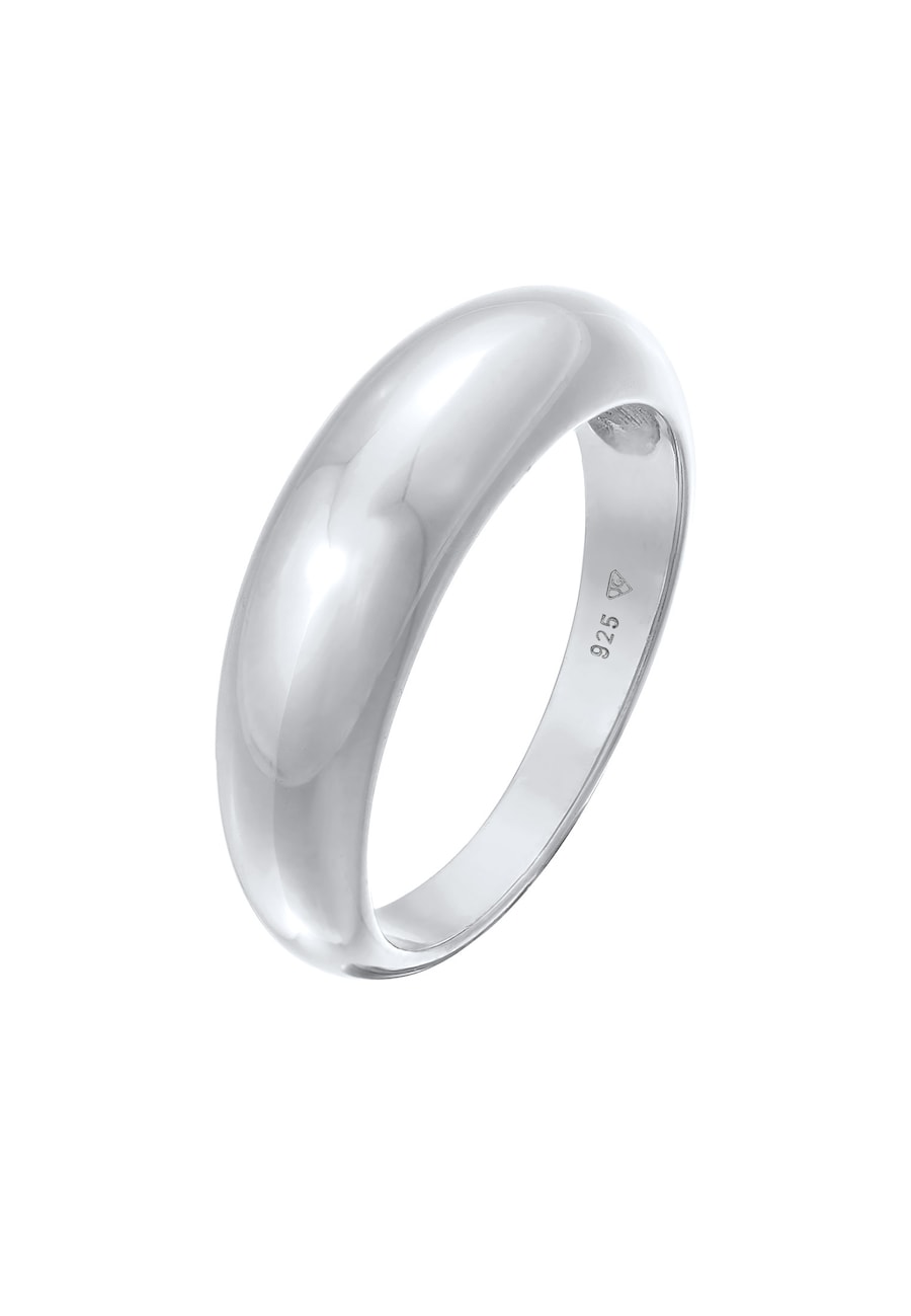 Elli Damski pierścionek do łączenia Basic ponadczasowy wzór w srebrze 925 Sterling Silver Pierścionki 1 ct