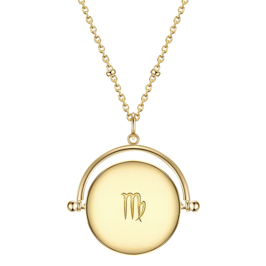 Glanzstücke München Łańcuszek Znak zodiaku – Panna z Srebro wysokiej próby w Żółte złoto Naszyjniki 1 ct Damski