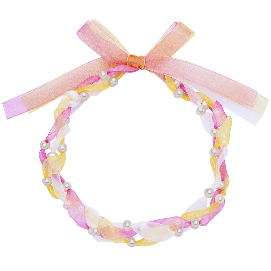 Valero Pearls Naszyjnik z pereł Organza Perła hodowlana słodkowodna Bialy/rózowy/niebieski Naszyjniki 1 ct Damski