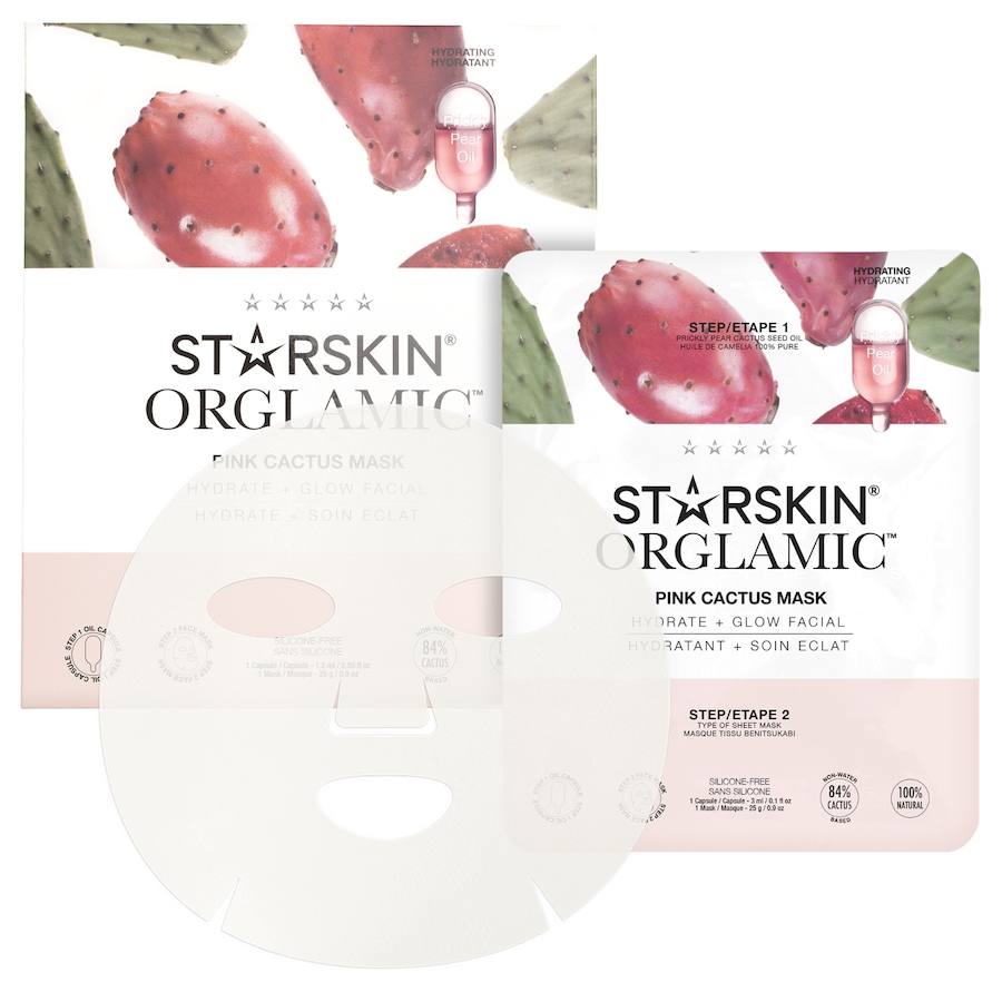 STARSKIN ® Pink Cactus Mask Maseczki rozświetlające 1 ct