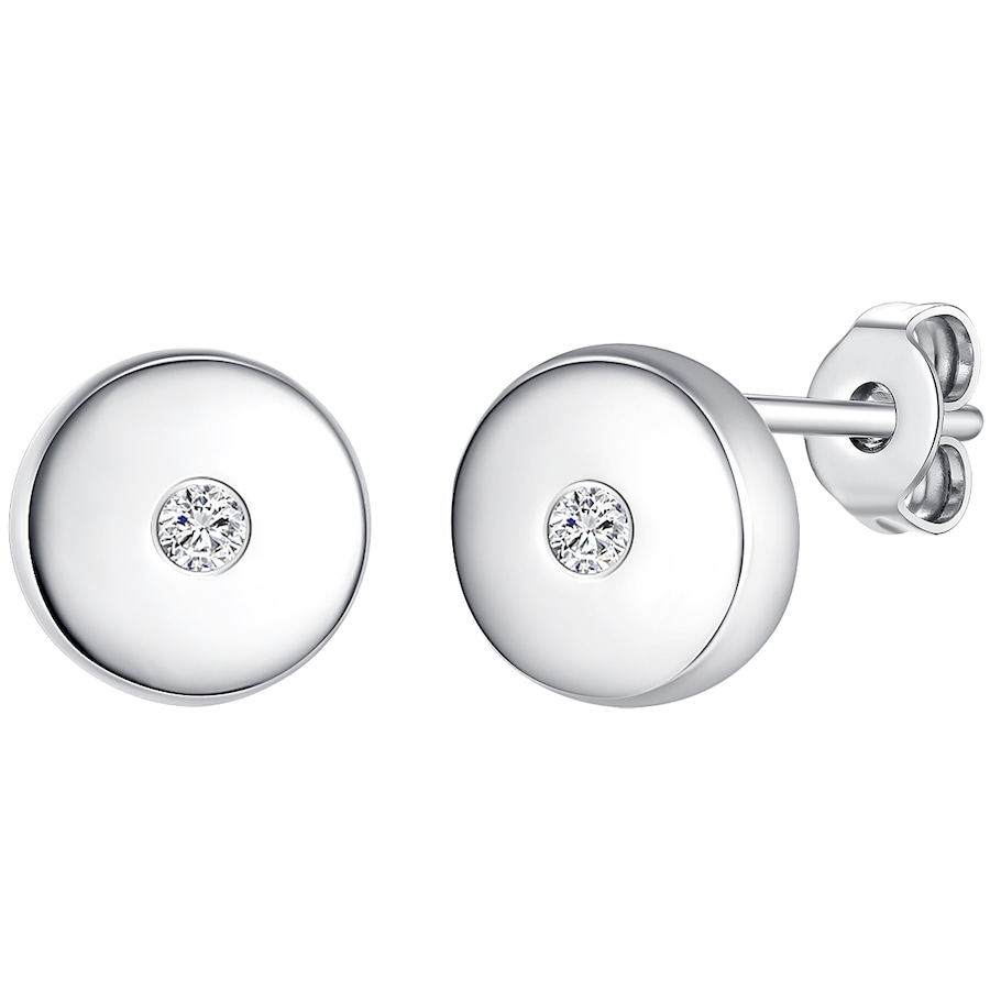 Lulu & Jane Srebro wysokiej pr óby Brylant Kolczyki 1 ct Damski