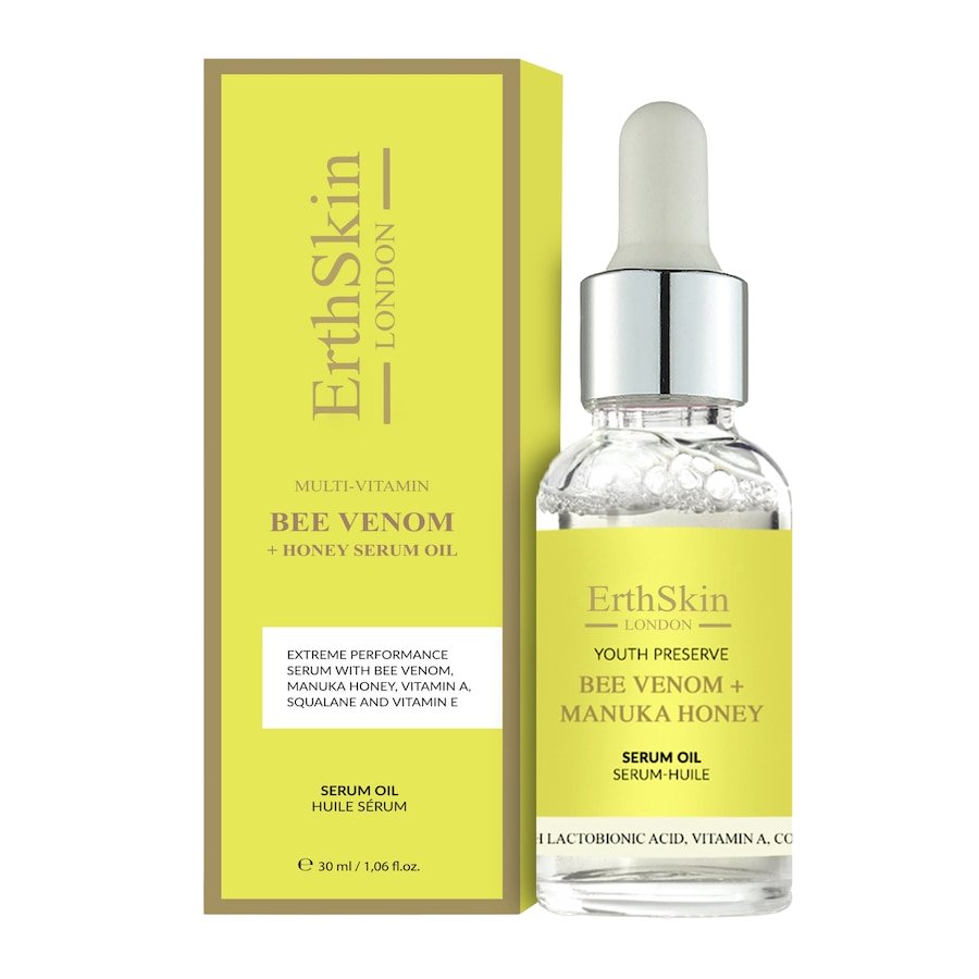 ErthSkin London Jad pszczeli + olejek z serum z miodem manuka Olejki do twarzy 30 ml Damski