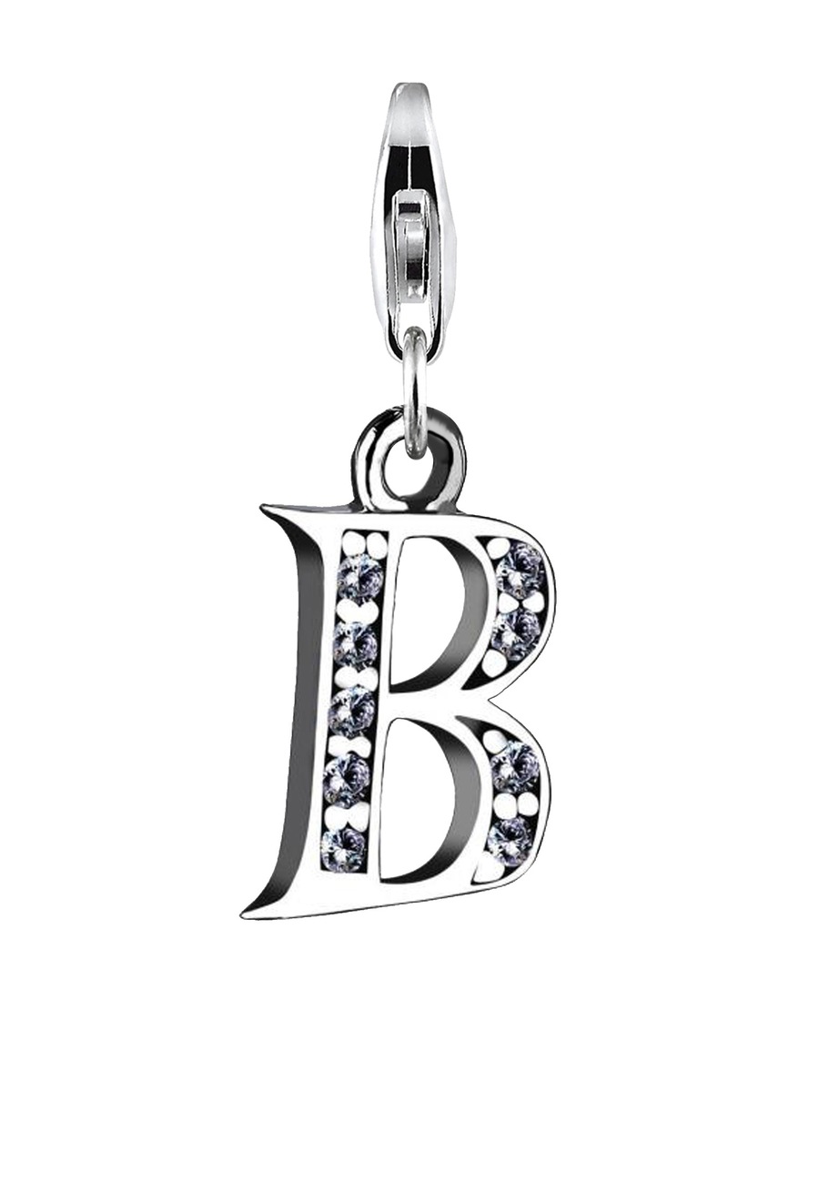 Nenalina Damski wisiorek litera R ze srebra próby 925 sterling silver Wisiorki 1 ct