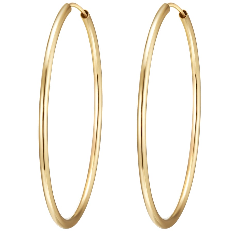 Rafaela Donata Srebrne kolczyki kreole srebro wysokiej próby różowe złoto Kolczyki koła 1 ct Damski