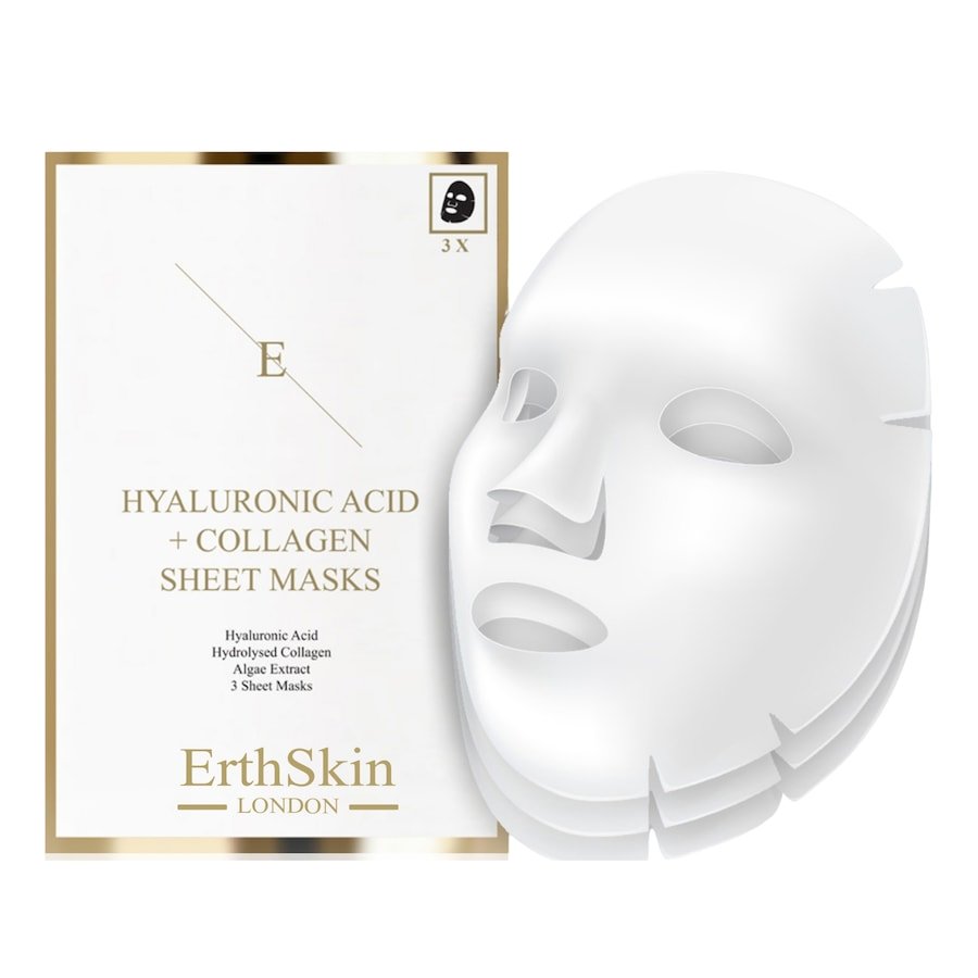 ErthSkin London Maska z kwasem hialuronowym i kolagenem Maseczki przeciwzmarszczkowe 20 g Damski
