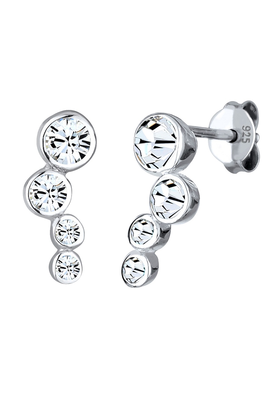 Elli Elli Kolczyki Basic Geo Trend Kristalle 925 Silber 1 ct Damski