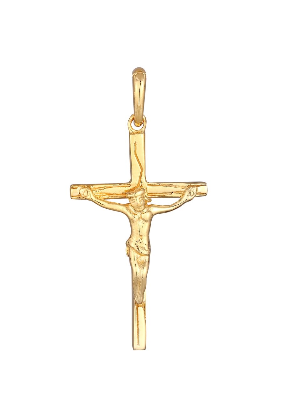 Elli Damski wisior Krzyż Religia Wiara Vintage w srebrze próby 925 Sterling Silver Wisiorki 1 ct