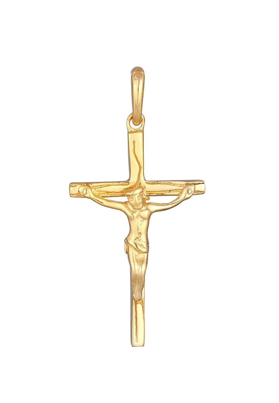 Elli Damski wisior Krzyż Religia Wiara Vintage w srebrze próby 925 Sterling Silver Wisiorki 1 ct