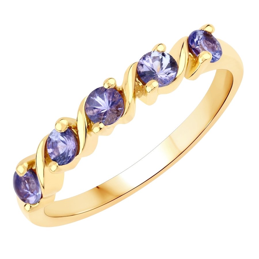 Rafaela Donata Pierścionek Srebro wysokiej próby Żółte złoto Pierścionki 1 ct Damski