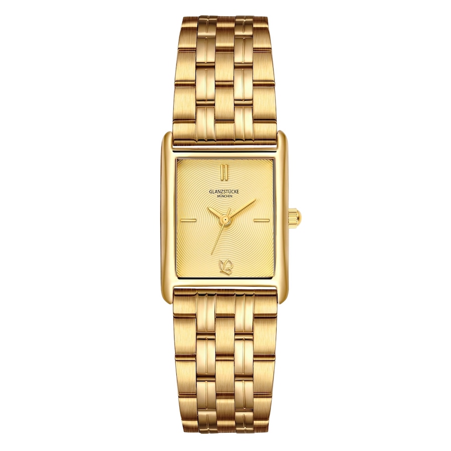 Glanzstücke München Zegarek na reke ze stali nierdzewnej w kolorze zlotym Zegarki damskie 1 ct Damski