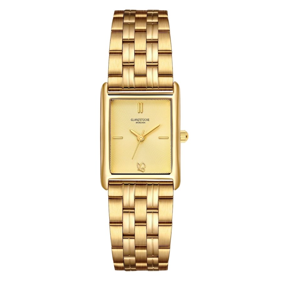 Glanzstücke München Zegarek na reke ze stali nierdzewnej w kolorze zlotym Zegarki damskie 1 ct Damski