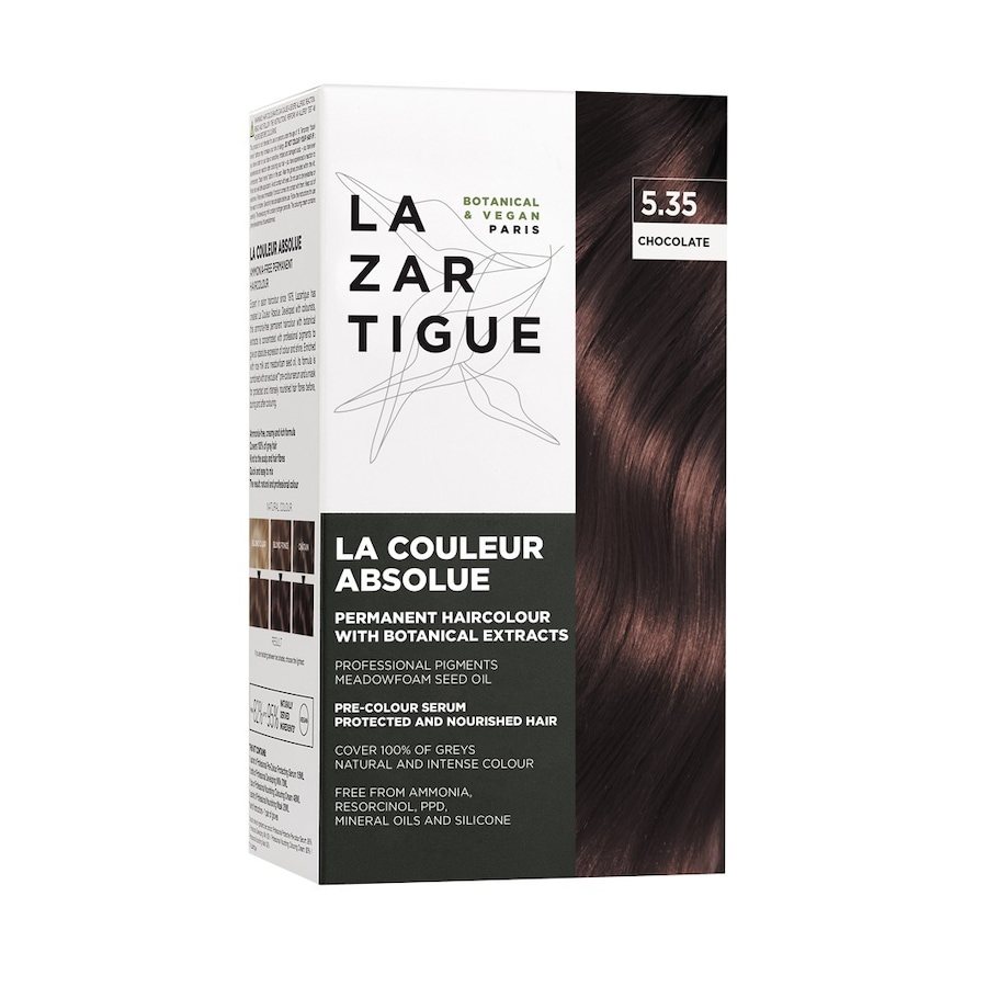 Lazartigue CHOCOLATE CHESTNUT Farby do włosów 60 ml Czarny