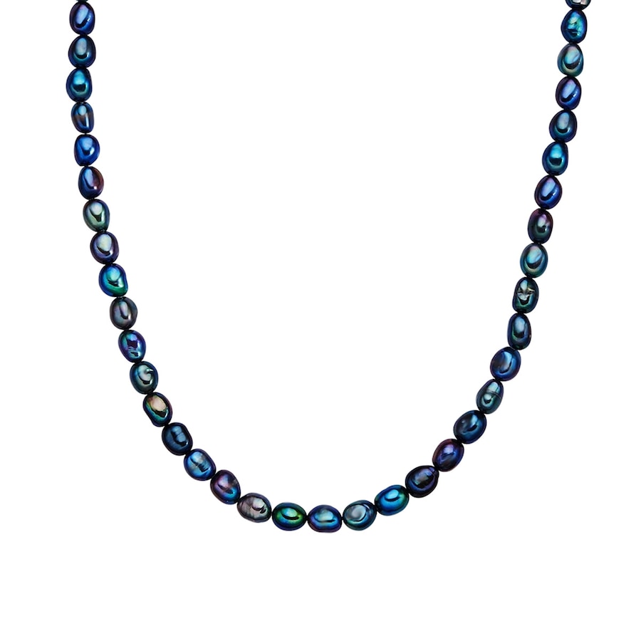 Valero Pearls Naszyjnik z pereł srebro wysokiej próby Perła hodowlana słodkowodna żółte złoto Naszyjniki 1 ct Damski