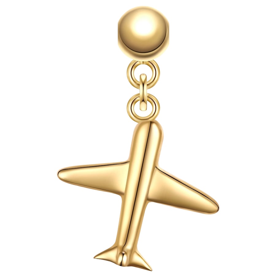 Glanzstücke München Charm Samolot Srebro wysokiej próby Żółte złoto Wisiorki 1 ct Damski