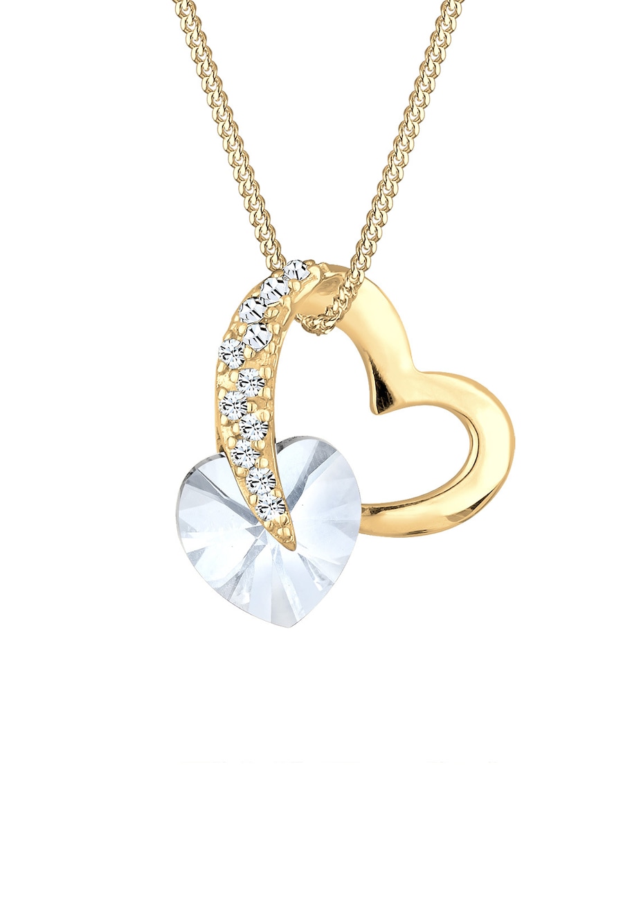 Elli Elli Naszyjnik Damskie ser+C340:C341ce olśniewający kryształ w srebra próby 925 Naszyjniki 1 ct