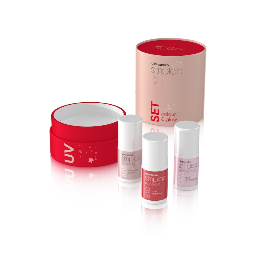 Alessandro Striplac Colour & Glow Set Zestawy do paznokci 1 ct 1 szt.