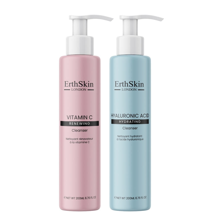 ErthSkin London Podwójny żel oczyszczający Duo Żele do mycia twarzy 1 ct Damski