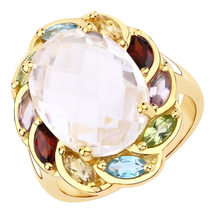 Rafaela Donata Pierścionek Srebro wysokiej próby Żółte złoto Pierścionki 1 ct Damski