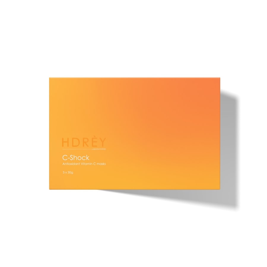 HDREY HDREY C-Shock Antioxidant Vitamin C Sheet Mask 3x30g Maseczki w płachcie 1 ct