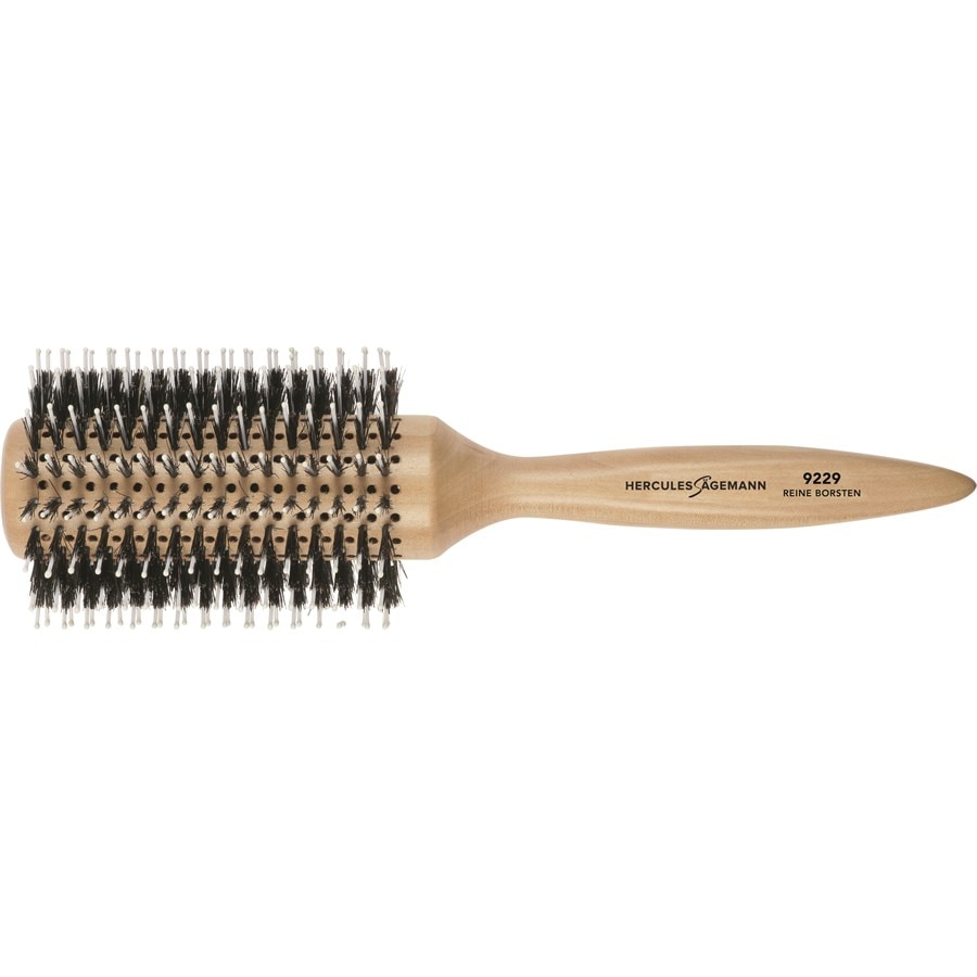Hercules Sägemann Okrągła drewniana szczotka w jasnym kolorze, model 9229 Okragłe szczotki do włosów 1 ct Damski