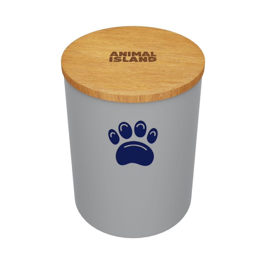 Animal Island Pojemnik na karmę M, Kocia łapka Szampony 3000 ml Szary