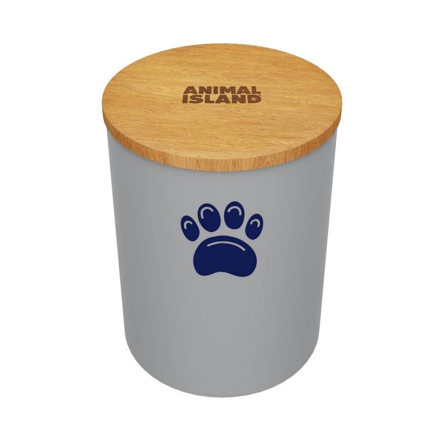 Animal Island Pojemnik na karmę M, Kocia łapka Szampony 3000 ml Szary
