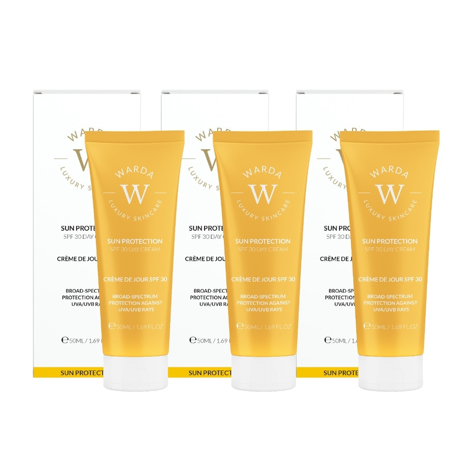 WARDA LUXURY SKINCARE Trio kremów SPF30 Ochrona przeciwsłoneczna 150 ml Damski