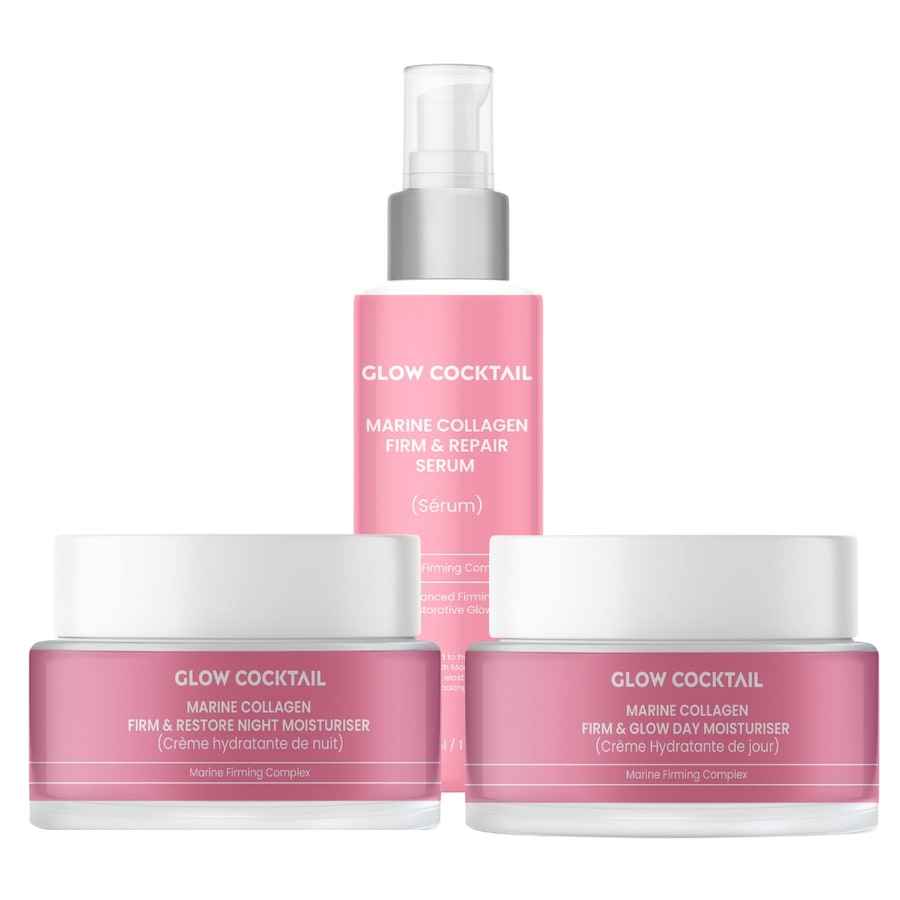 Glow Cocktail Kompletny zestaw kolagenowy Zestawy do pielęgnacji twarzy 1 ct Damski
