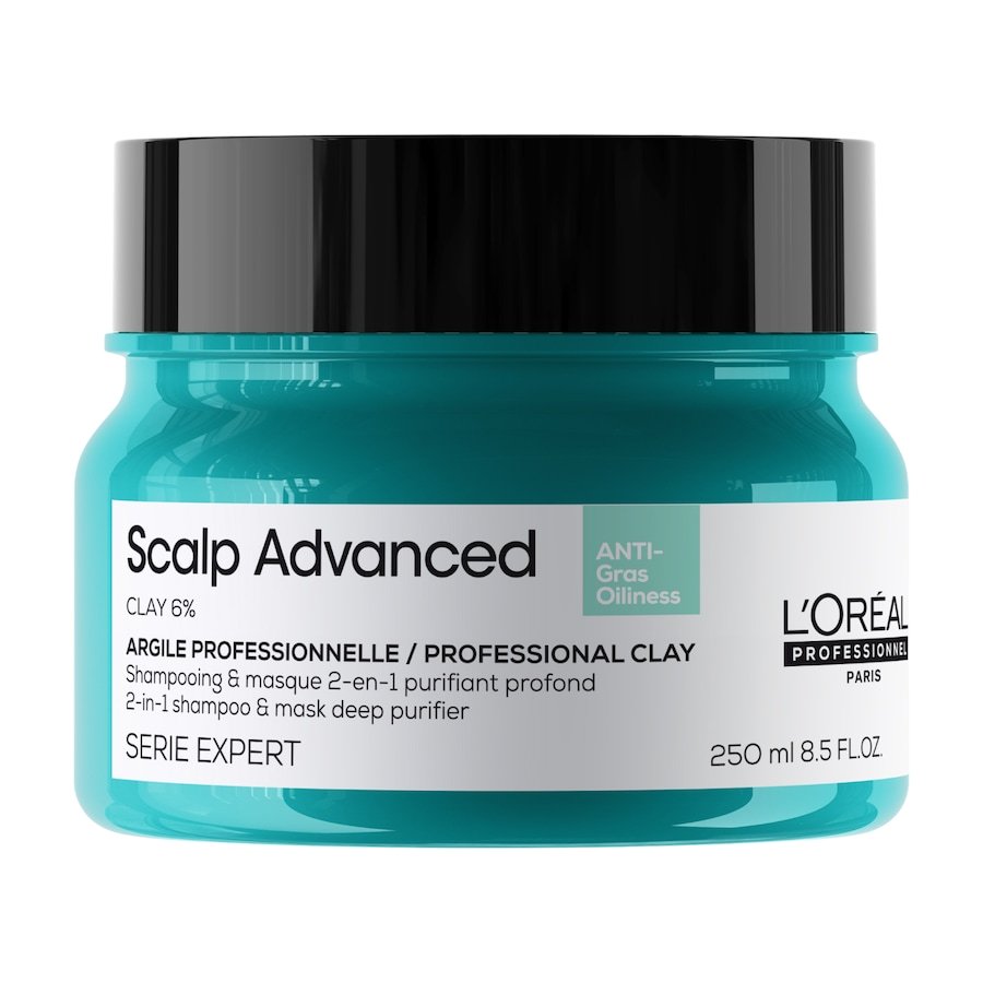 L´Oréal Professionnel Paris Serie Expert Scalp Advanced Anti-Oiliness 2in1 Deep Purifier Clay Maski do włosów 250 ml