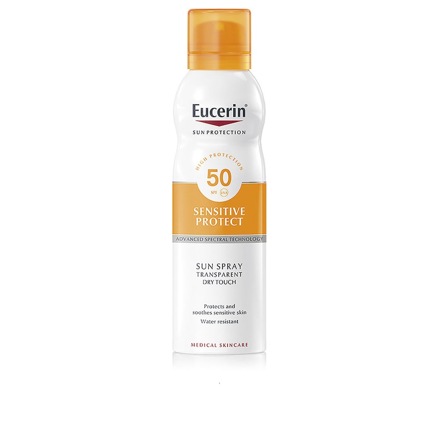Eucerin SUN SENSITIVE PROTECT spray przezroczysty, suchy w dotyku SPF50 Ochrona przeciwsłoneczna 200 ml
