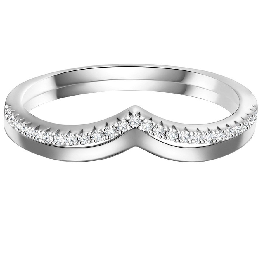 Glanzstücke München Srebrny pierścionek srebro wysokiej próby Cyrkonia srebrny Pierścionki 1 ct Damski