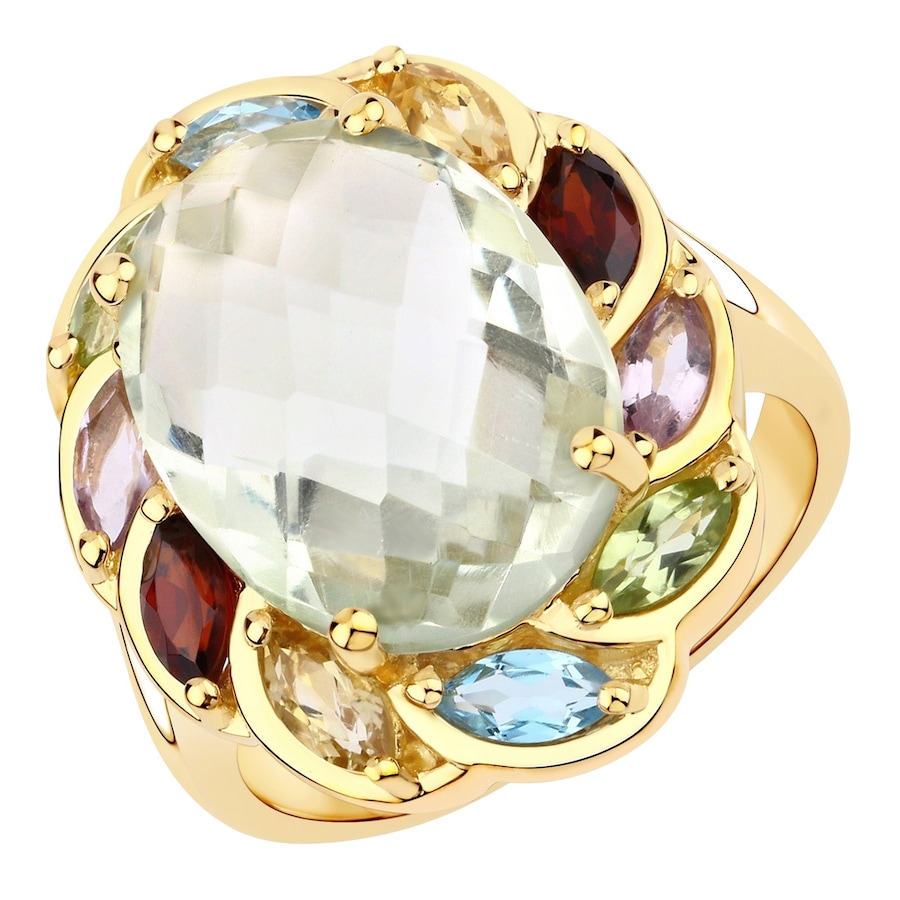 Rafaela Donata Pierścionek Srebro wysokiej próby Żółte złoto Pierścionki 1 ct Damski